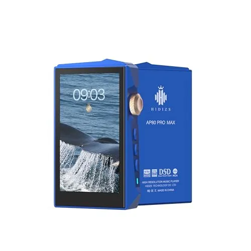 Hidizs AP80 PRO MAX MP3 プレーヤー Bluetooth 5.1 2.4G WiFi ハイレゾストリーミング再生 DLNA & AirPlay ワイヤレス MQA 16X ネイティブDSD256 & 32bit/384kHz PCM
