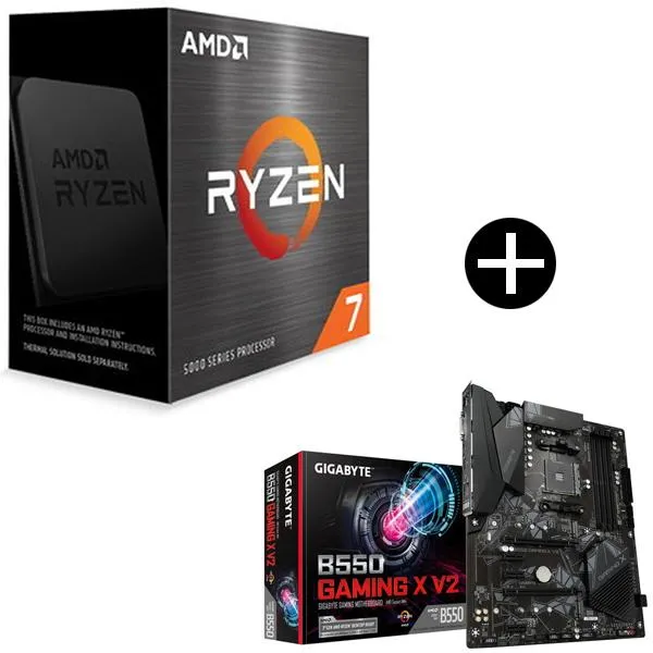 国内正規品 AMD Ryzen 7 5700X W/O Cooler CPU + GIGABYTE B550 GAMING X V2 マザーボード セット