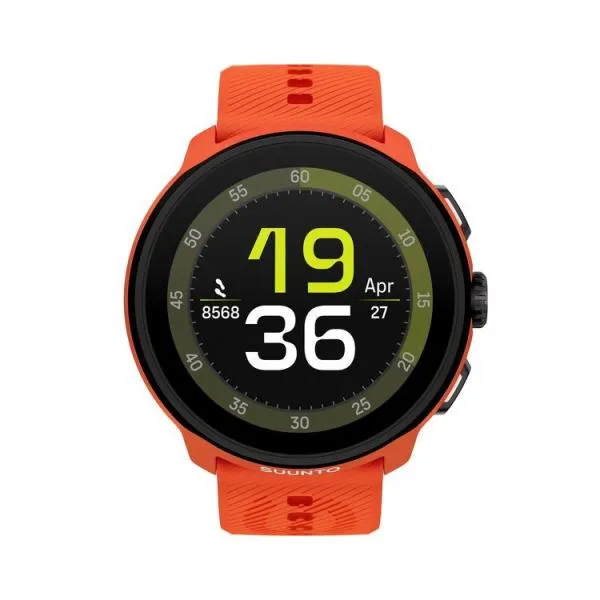 スント (国内正規品)SUUNTO RUN Coral Orange with Silicone Strap スマートウォッチ S051275000 返品種別B