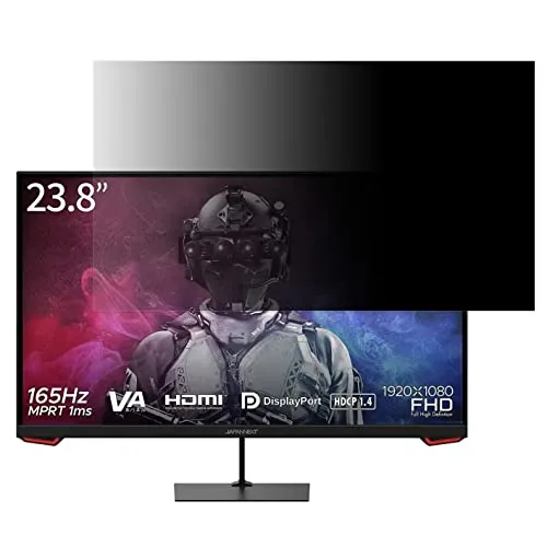 JAPANNEXT JN-VG238FHD165 向けの 23.8インチ 16:9 覗き見防止 フィルター プライバシーフィルター パソコンPC モニター 液晶保護フィルム 覗き見防止シート ブルーライトカット 反射防止 セキュリティーのぞき見防止 両面使