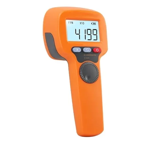 デジタルハンドヘルドストロボスコープ測定 60-49999 RPM 非接触ストロボタコメータ、0.001% 充電式タコメータ 正確な位置決め