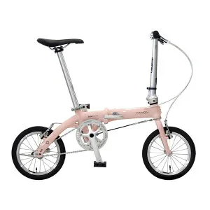 ダホン インターナショナル Dove super light ダヴスーパーライト フォールディングバイク 14インチ アルミフレーム Peach ピーチ DAHON INTERNATIONAL [折りたたみ自転車]