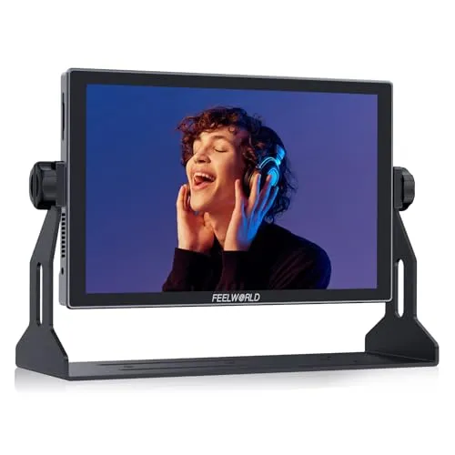 FEELWORLD S10 10.1インチ 12G-SDI 1200nit アルミニウムカメラ フィールドデジタル一眼レフモニター タッチスクリーン 波形 HDR 3D LUT Out シネマティック映画製作者写真家用