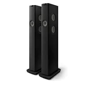 KEF WiFiスピーカー 2本セット カーボンブラック LS60WBLACKJP ［ハイレゾ対応 /Bluetooth対応 /Wi-Fi対応］ LS60WBLACKJP