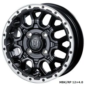 INTER MILANO MUD BAHN XR-800M軽トラ、軽自動車12インチ アルミホイール4本セット12×4.0J +42 PCD100 4穴カラー選択※代引き不可商品※沖縄・離島配送不可インターミラノ マッドバーン