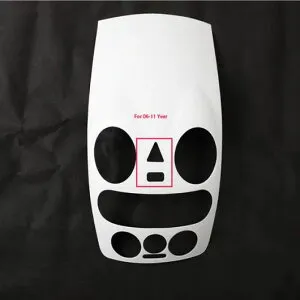 適用: フォルクスワーゲン/VOLKSWAGEN ビートル 2003-2011 インナー アクセサリー ホワイト センター コントロール パネル カバー トリム ステアリング センター コントロール 06-11 SR-AA-3552 Interior pa