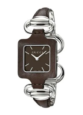 グッチ Gucci Women's YA130403 Gucci 1921 Brown Leather Bangle and Case Watch 女性 レディース 腕時計 【並行輸入品】