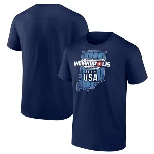 アンブランデッド レディース トップス Tシャツ Unbranded Men's Navy USA Swimming 2024 U.S. Olympic Team Trials Indy Pool T-Shirt Usa Navy ネイビー