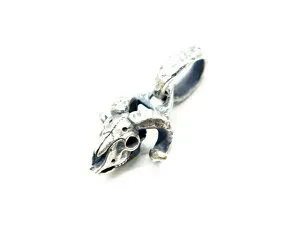 【MAD CULT/マッドカルト】「Sheep Skull Pendant Top/シープスカルペンダントトップ」(PT-87)(Silver925/アクセサリー/ジュエリー/プレゼント/バイカー/ハーレー/ホットロッド/アメカジ/ハンドメイド/WOLF