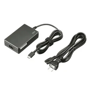 サンワサプライ ACA-PD94BK USB PD対応AC充電器 PD100W・TypeCケーブル一体型