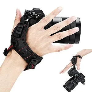 JJC ハンドストラップ リストストラップ Canon EOS R6 R5 R RP 90D 80D M50 M5 M6 II M6 Kiss M Kiss X10i Kiss X10 Kiss X9 Kiss X9i Kiss X8i Kiss X7 Kiss X7i Kiss X6i Kiss X5 Kiss X80 Kiss X70 Kiss 8000D カメラ 適用 赤い