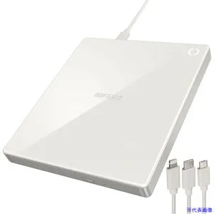 ■バッファロー スマートフォン用CDレコーダー「ラクレコ」 ケーブルモデル RRC1WH(4295177)[送料別途見積り][法人・事業所限定][掲外取寄]