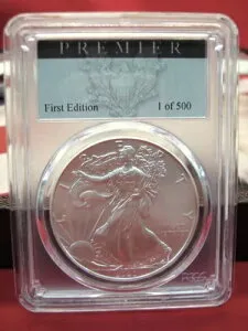 2020 P シルバーイーグル - PCGS -MS70 - 緊急発行 - プレミアファーストエディション - ニース