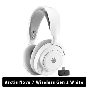 【4/25限定★抽選で最大100%ポイントバック！(要エントリー)】SteelSeries Arctis Nova 7 Wireless Gen 2 White ゲーミング ヘッドホン ヘッドセット ワイヤレス 密閉型 オーバーイヤー Bluetooth 2.4GHz 低遅延 P