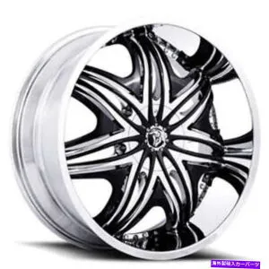 ホイール 4本セット （4）24 Diablo Wheels Morpheus Chrome with Black Insert Rims（B45） (4) 24 Diablo Wheels Morpheus Chrome with Black Insert Rims (B45)【並行輸入品】
