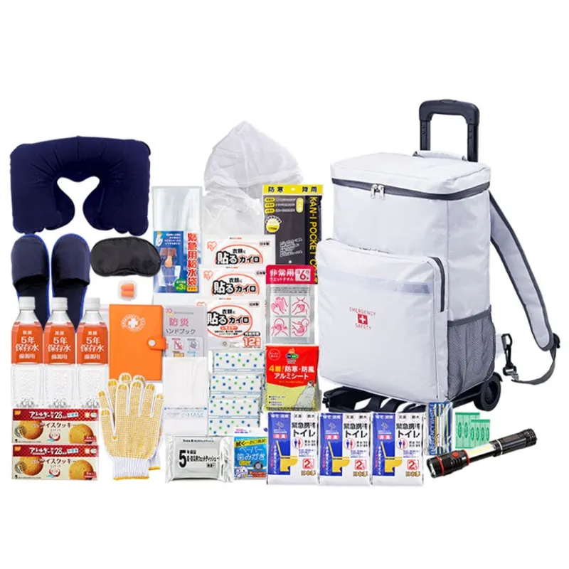 防災グッズ BCP対策 災害備蓄 被災 キャリー付き緊急避難セット TBS-250G 23点セット