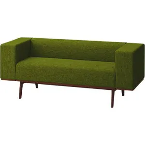 ■PLUS 41382)LS-EM 2人掛け肘付 LS-EM21AS GR/DBR〔品番:LSEM21ASGRDBR〕【2120192:0】[送料別途見積り][法人・事業所限定][外直送][店頭受取不可]