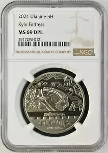 2021 ウクライナ 5H UAH - キエフ要塞 - NGC MS69 DPL - コイン
