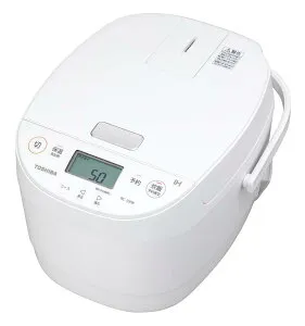 TOSHIBA(東芝) 炊飯器 5.5合 RC-10HR(W) ホワイト IH rice cooker 保温白米24時間 おかゆ 炊込み 玄米 温泉卵 お手入れ簡単 新生活