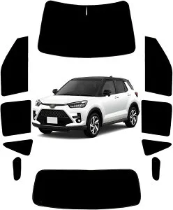 【トヨタ ライズ/ロッキー 適用】 サンシェード 全面 フルセット ダイハツ ロッキー 200系 A200a A210a 車中泊 仮眠 断熱 日除け 目隠し 遮光 UVカット 適用アクセサリー日除け 断熱 UVカット サイ