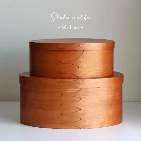 シェーカーオーバルボックス M・Lセット(アクシス AXCIS シェーカーボックス M L おしゃれ キッチン お菓子 パン) 即納