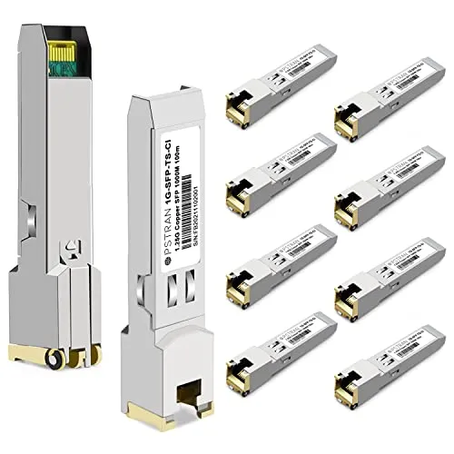 OPSTRAN 1000BASE-T SFP RJ-45銅製 トランシーバーモジュール 用Cisco GLC-T GLC-TE SFP-GE-T GLC-TAと互換性あり Cat 5e/6/6a 1000Mbps 100m 4個/パック