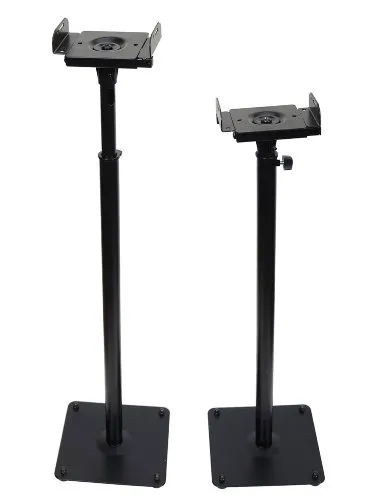 VideoSecu 2 高さ調節可能 (26.5~47インチ) フロアスピーカースタンド サラウンドサウンドスピーカー用 MS07B2 1B5