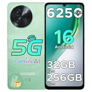 【数限定6000円オフ】5Gスマホ DOOGEE NOTE59PRO SIMフリー スマホ Android16 スマートフォン本体 32GB RAM+256GB ROM 8コア 6.75インチ 120Hz 6250mAh 顔認証 指紋認証 NFC決済 GPS+GMS+Widevine L1+16MPカメラ docomo/au/SoftBa