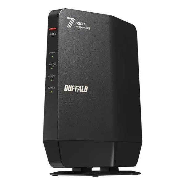 BUFFALO バッファロー Wi-Fi 7 11be 対応デュアルバンドWi-Fiルーター 5764+688Mbps AirStation ブラック WSR6500BE6P/DBK(2663313)