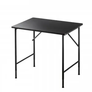 SH-MX0860BK パソコンデスク マルチワークデスク W800 高さ変更 3段階 70cm 72cm 74cm 奥行60cm 大型ケーブルトレー付 アジャスター 耐荷重50kg ブラック