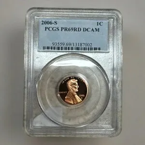 2006-S 1セント PR69RD DCAM PCGS 鑑定済み リンカーン記念セント