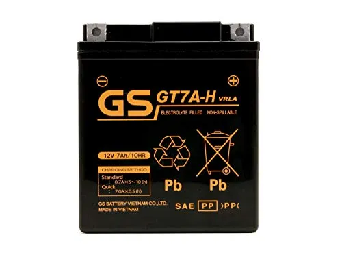 ベトナムGSバッテリー GT7A-H 液入り 充電済み GS YUASA GTZ8V YTZ8V TTZ8V 互換品 1年補償 PCX リード125 ADV150 ADV160 CRF250 REBEL250 YZF-R25 YZF-R3 MT25 MT-