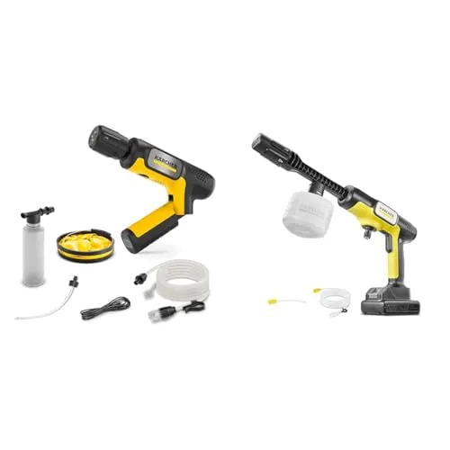 【2点セット【Amazon.co.jp限定】】ケルヒャー(Karcher) コードレス高圧洗浄機 OC Handy Compact Plus CB ハンディエア USB-C充電式(10W以上推奨) 折りたたみバケツ付き 高性能4in1ノズル 1.328-1