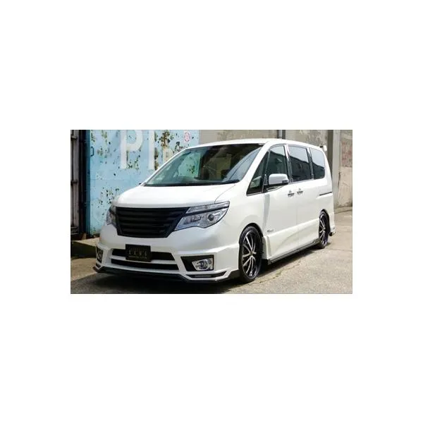 セレナ C26 ハイウェイスター 後期 GRACE LINE エアロ3点(マフラー4本出し用)+LEDデイライトセット LEDバックフォグランプキット無し