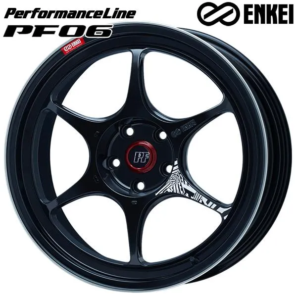 ENKEI エンケイ パフォーマンスライン PF06 19インチ 8.0J 5H112 +45 マシニングブラック アルミホイール単品 1本 4本以上送料無料