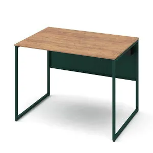 オカムラ 平机 ソリスト スタンダードタイプ ダークグリーン脚 W1000×D700×H720mm ラスティックパイン 3K20LF MHG8 [ テレワーク 在宅勤務 在宅ワーク リモートワーク 自宅勤務 在宅 SOHO ]