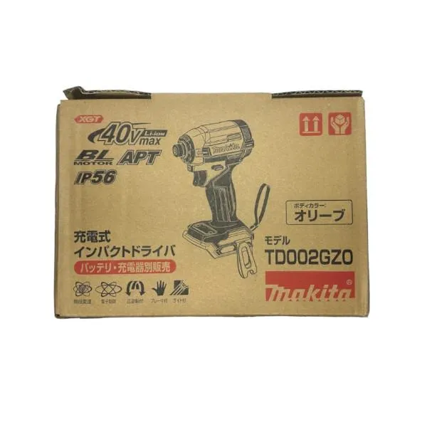 【メーカー外箱入】マキタ[makita] 40Vmax 充電式インパクトドライバ TD002GZO（オリーブ・本体）