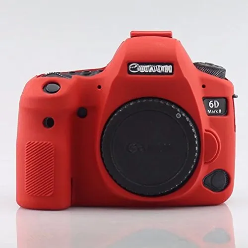 プロフェッショナル安全シリコンカメラケースバッグハウジングゴムボディスキンfor Canon EOS 6d2 6dマークIIデジタルSLRカメラ保護ケース