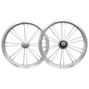 DAHON Dove Plus 強化ホイール シルバー 前後セット 14インチ BIKEMASTER 高精度 シールドベアリング ミニベロ ダホン