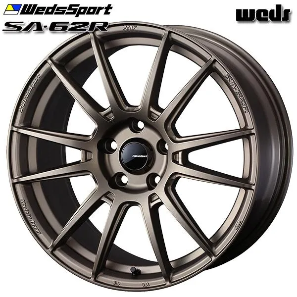 Weds Sport ウェッズ スポーツ SA-62R 18インチ 9.5J 5H114.3 +38 EJ-ブロンズII アルミホイール単品 4本セット 送料無料