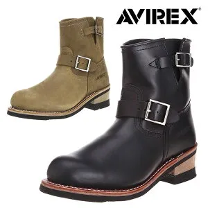 AVIREX アヴィレックス HORNET ホーネット ショート レザーエンジニアブーツ アビレックス メンズ 送料無料 AV2225