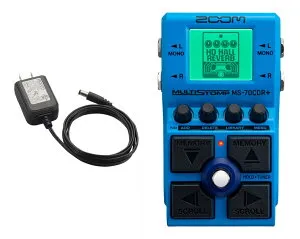 【在庫有り・即納可能】【無償オンラインユーザー登録で安心の3年間製品保証】ZOOM / MS-70CDR+ MultiStomp [ACアダプター同時購入セット] ズーム コーラス ディレイ リバーブ
