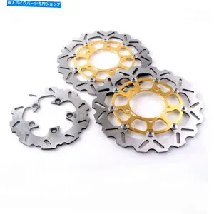 front brake rotor 3ピースフロントリアブレーキディスクローターフィットスズキGSXR 600 750 2006-2007オートバイ 3PCS Front Rear Brake Discs Rotors Fit Suzuki GSXR 600 750 2006-2007 Motorcycle【並行輸入品】