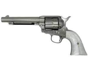 ガスガン マルシン コルト SAA .45 1st Gen. Late アーティラリー Xカートリッジ パール調プラグリップ仕様 シルバーABS 2025年生産モデル