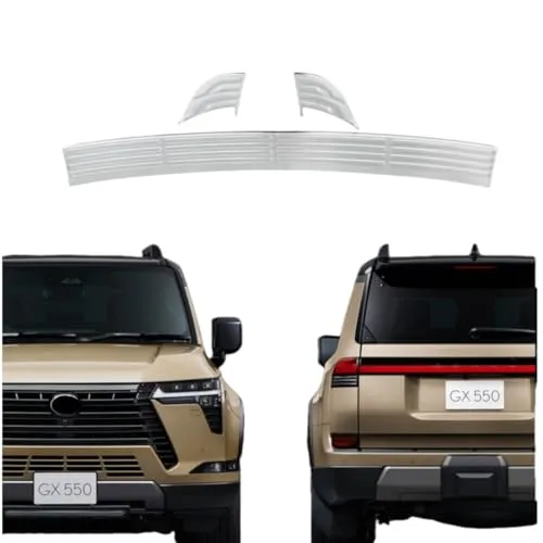 【Aobexalt】「レクサス・GX 新型 3代目 GX550 2024年～」に対応 リア バンパー 傷防止 プロテクター ステップガード ガーニッシュ (シルバー)