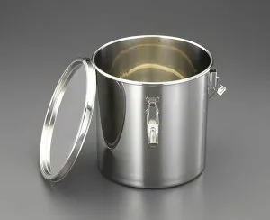 【メーカー在庫あり】 エスコ ESCO φ270x275mm/15L 密閉容器(ステンレス製) EA508SC-202 HD店