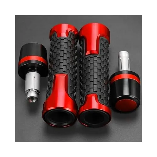 150NK 250NK 400NK 450NK 650NK 800NK オートバイハンドルバーグリップエンドウェイト防振 シルダー バーエンド(A red red set)