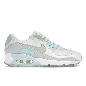 Nike ナイキ レディース スニーカー 【Nike Air Max 90 White Glacier Blue (Women's)】 サイズ US_7(24.0cm) White/Glacier Blue/Wolf Grey/Light Silver