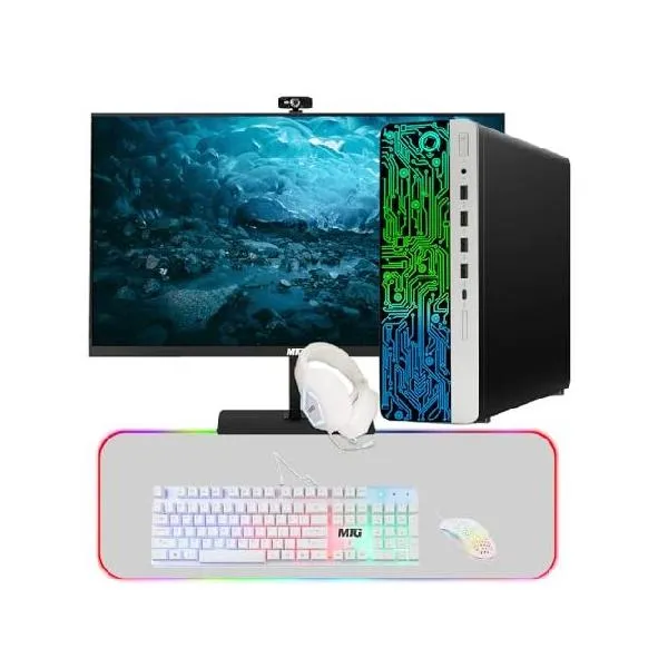 HP G3 Gaming Desktop PC, Intel Core i7 6th Gen, AMD RX 550 Graphics, 32GB RAM, 240GB SSD, MTG New 24 Inch Monitor, Gaming Kit Webcam, WiFi, W_並行輸入