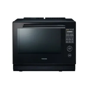 東芝 30L 過熱水蒸気オーブンレンジ 石窯ドーム プレミアムモデル ER-D7000B-K グランブラック ワイド＆フラット庫内 2段調理 ノンフライ調理 グリル調理 発酵 レンジ最高出力1000W 最高350℃ アプ